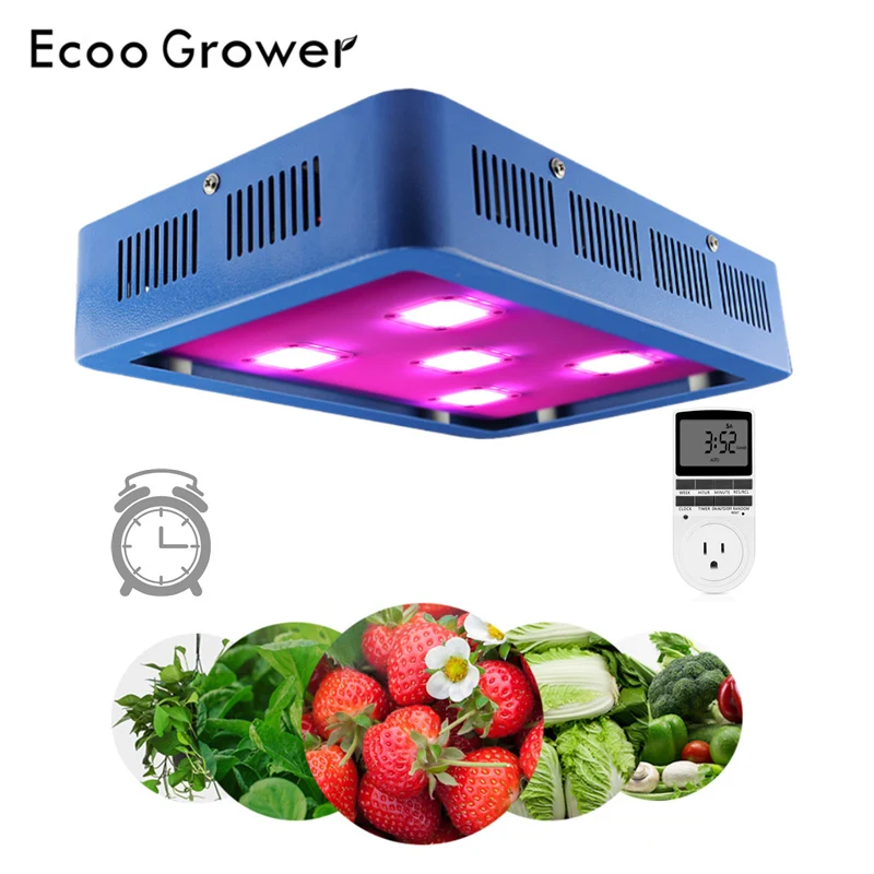 

Grow Light Full Spectrum 1500W Plant LED Grow Light with Timer Switch Grow Tent Greenhouse Hydroponics Indoor Garden Grow Light