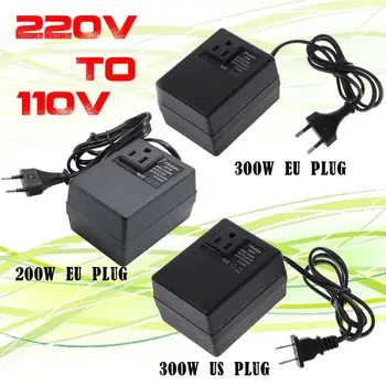 

200W/300W Voltage Converter Transformer 220V To 110V Step Down Travel Voltage Transformer Converter EU/US Plug