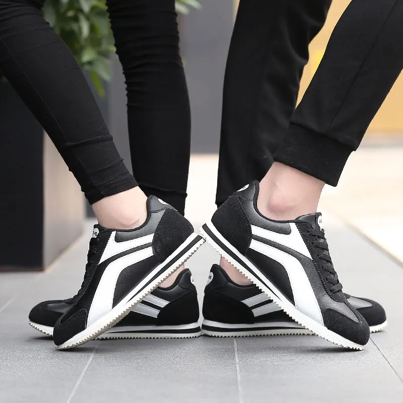 New Unisex Autumn Leather Casual Sneakers Women Breathable Flat Wear-resistant Walking Shoes Men Jogging Agam Sports Shoes