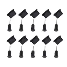 10 ensembles type-c téléphone Port de charge 3.5mm prise écouteur carte Sim Type C Anti-poussière prise pour Samsung S9 S8 Note Huawei P9 P20 P30