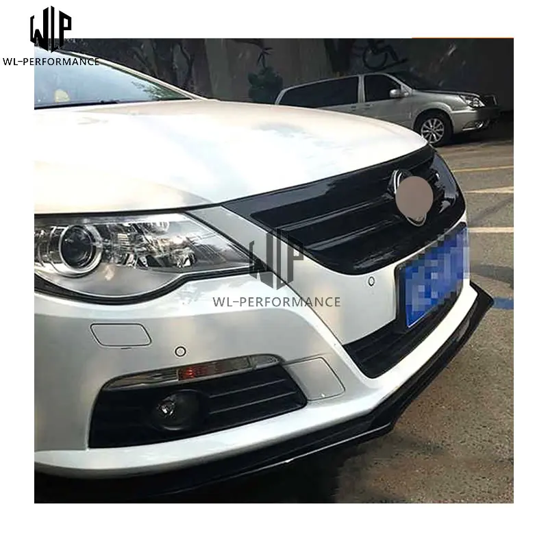 CC Carbon fiber front bumper lip Spoiler car body kit for Volkswagen CC standard bumper splitter 09-12 car styling use