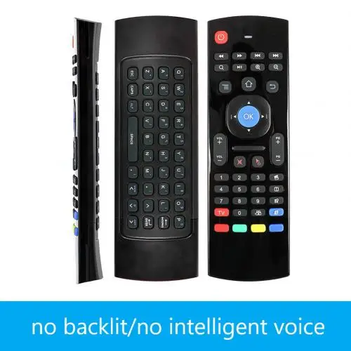Backlight Новая популярная беспроводная клавиатура MX3 для X96 H96 T3, умный пульт дистанционного управления 2,4G, радиочастотная воздушная мышь с подсветкой и голосовым микрофоном для Android tv Box - Цвет: Backlight