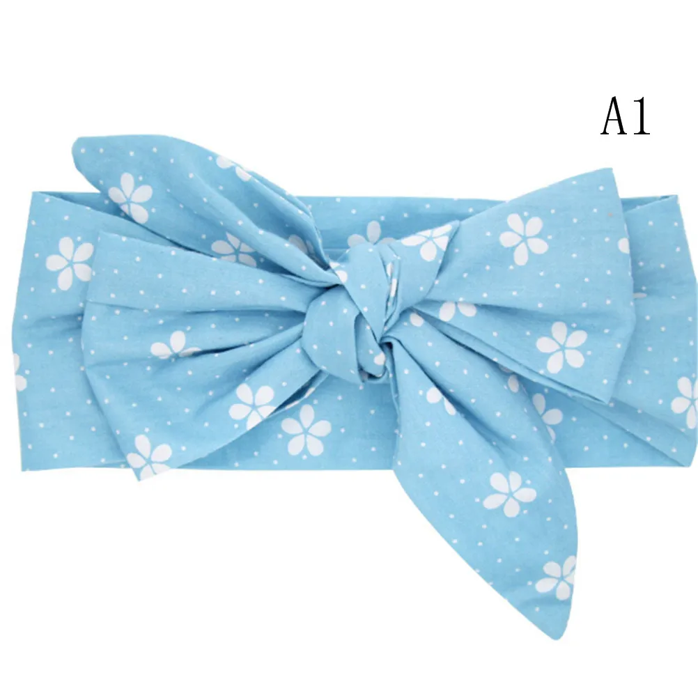Эластичная повязка для волос для новорожденных девочек, смешанные стили, повязка с цветами и бантом, аксессуары для волос в виде тюрбана