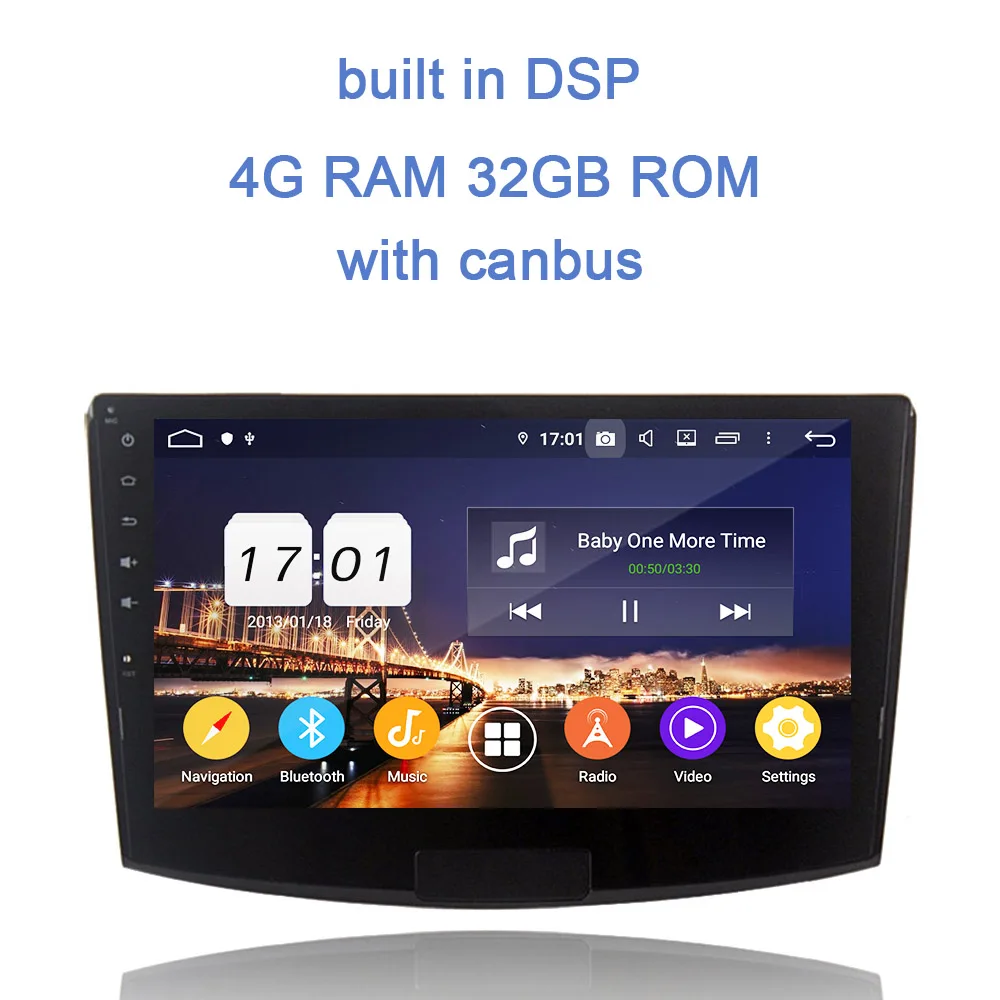 10.1" TDA7851 2 din Android 9.0 Bluetooth 4.2 4GB RAM 8 Core 64G ROM Car DVD Player GPS Radio For VW passat Magotan 2012 - Цвет: 32GB ROM CANBUS