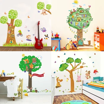 

Zs Sticker Nursery Tree Wall Stickers Children Room Home Decor Nursery Tree Vinyl Kids Room Decal Baby Room Nursery Decor