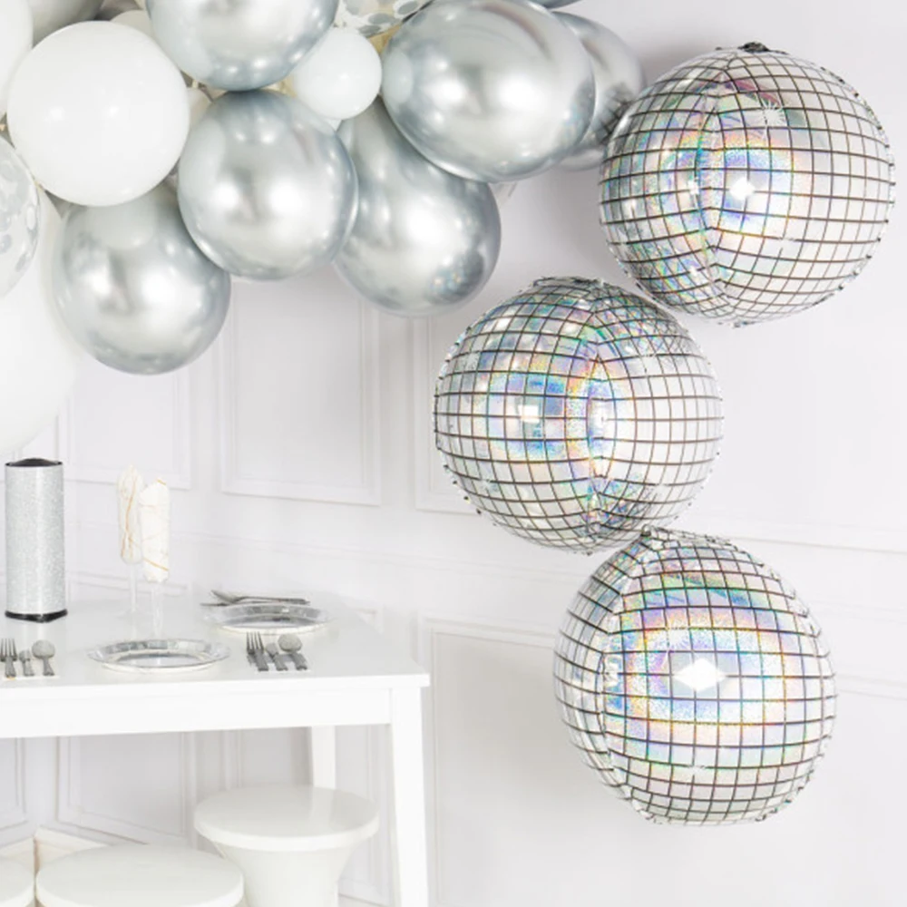 Katchon, Globos grandes de carnaval rojo y azul, paquete de 6, globos rojos y azules 4D de 22 pulgadas, 360 grados, para decoraciones de carnaval, decoraciones de fiesta temática de circo, globo de