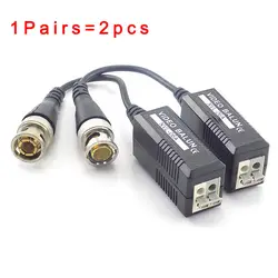 1 пара видео балун разъем витой видео приемопередатчик UTP Bnc балун 2000Ft с Bnc кабель для видеонаблюдения аудио камера N11