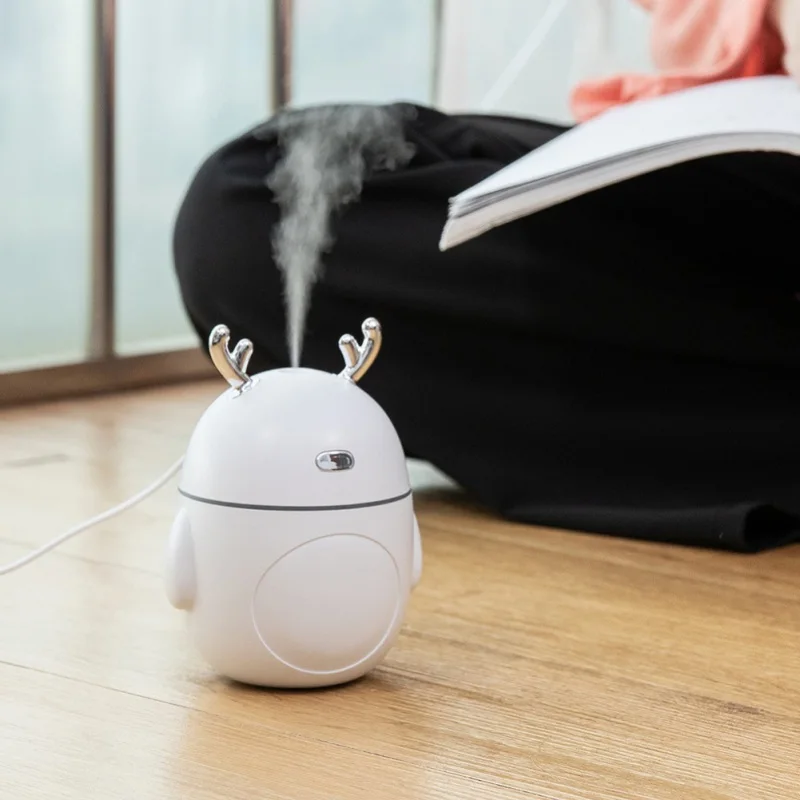 Мультяшные рога USB холодный туман увлажнитель ароматерапия диффузор с изменением цвета Ночной светильник для дома и офиса спа Йога путешествия