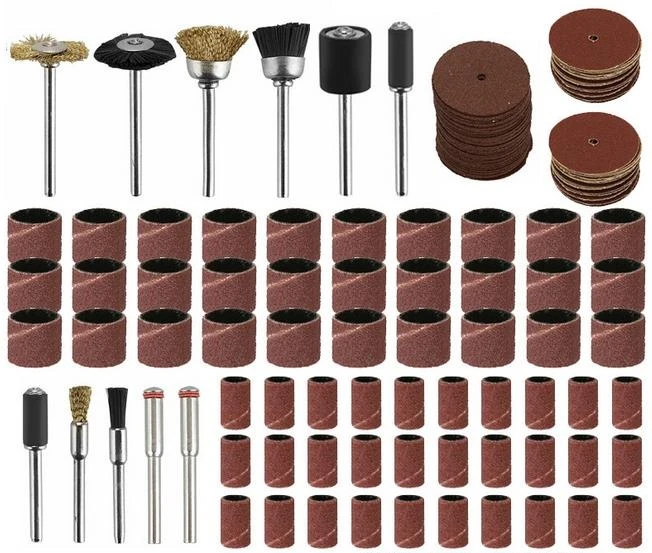 150PCS Drum Sander Set Sanding Kit Band Sleeves Mandrel for Dremel Rotary Tools Abrasive Dropshipping | Инструменты
