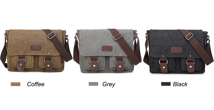 Men Vintage Canvas Bag Men Casual Crossbody Bag For Men Messenger Bag Man Travel Shoulder Bags Bolsa Masculina
