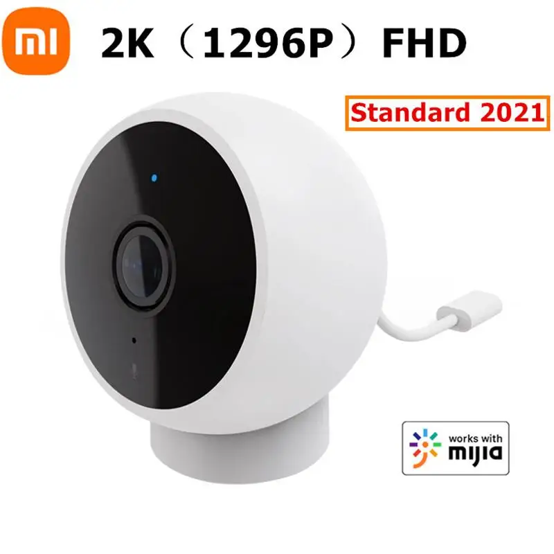2021 Version Xiaomi Mijia Smart Camera 2K 1296P Full HD IP AI Enhanced Motion Detect 2.4G WiFi Infrared Night Vision | Электроника