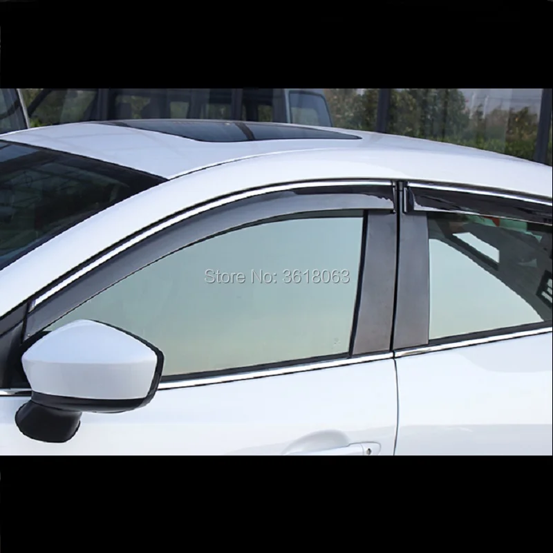 

For Chery Tiggo 5 2014 2015 2016 2017 Car Window Rain Shield Sun Shield Protection Cover Frame Trim Car Styling Accessories