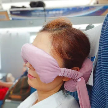 

U-shaped memory foam neck pillow soft and slow rebound space travel pillow solid cervical health care bedding chair cushion