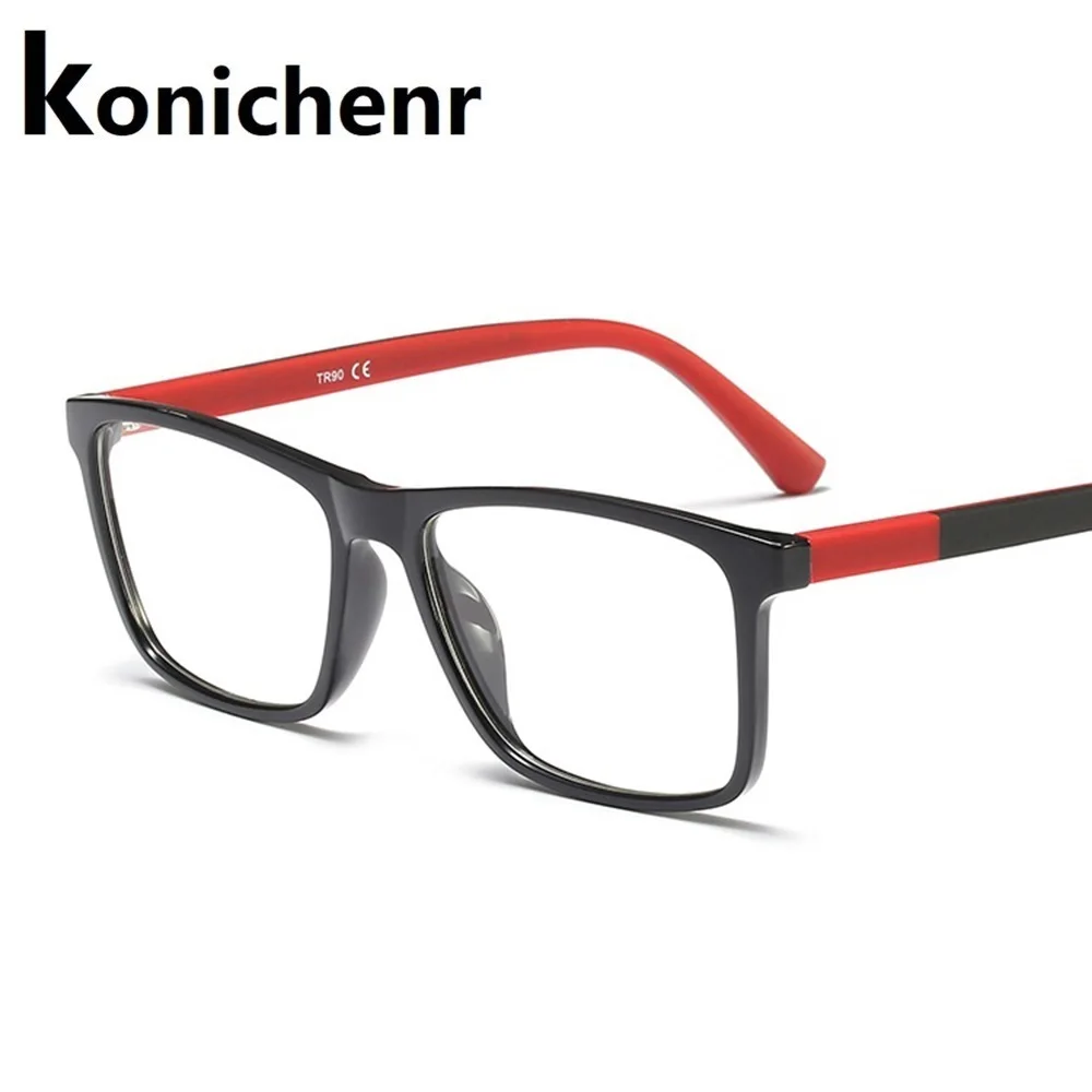 Konicheng прозрачные оптические очки оправа для мужчин и женщин винтажные квадратные очки оправа с прозрачными линзами очки оправа 8013