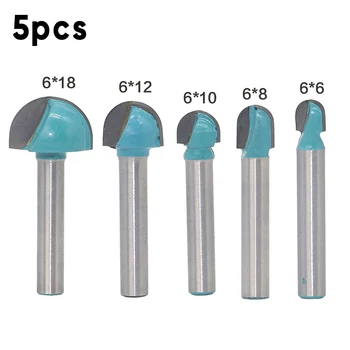 

\\\\\\\\\\\\\\\\t6mm Shank Round Round Nose Core Box Router Bit Woodwork Milling Cutter Rotary