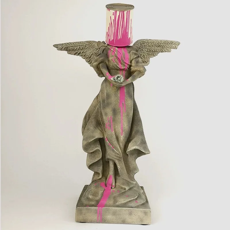 Бэнкси Бэнк бочонок Краска Руки ангела сделать серые модные игрушки куклы