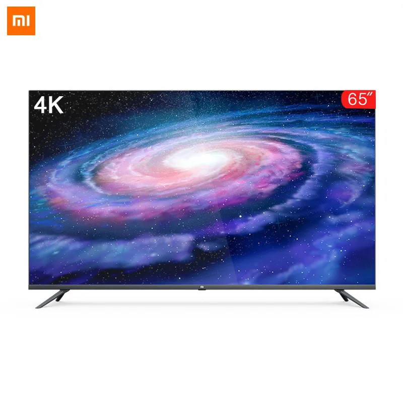 Black Xiaomi tv 4A 65 inche без полей полный экран настоящий 4K HDR ТВ комплект 2 ГБ+ 16 Гб памяти AI металлический корпус Голосовое управление Dolby звук - Цвет корпуса: Black