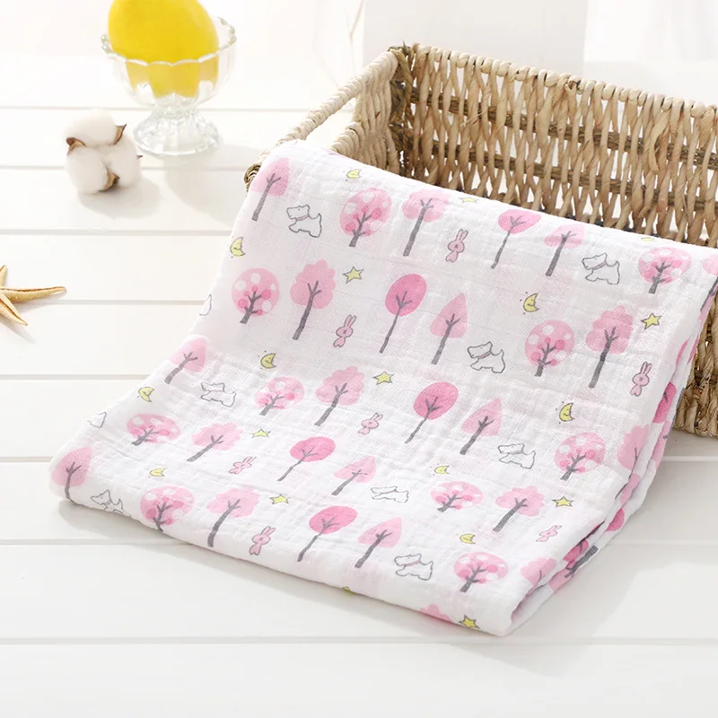 bedspread 120cm*110cm Blanket Muslin Swaddle Baby Cotton Baby Swaddles Blanket Baby Muslin Blanket 120 Muslin Diaper memory foam mattress topper