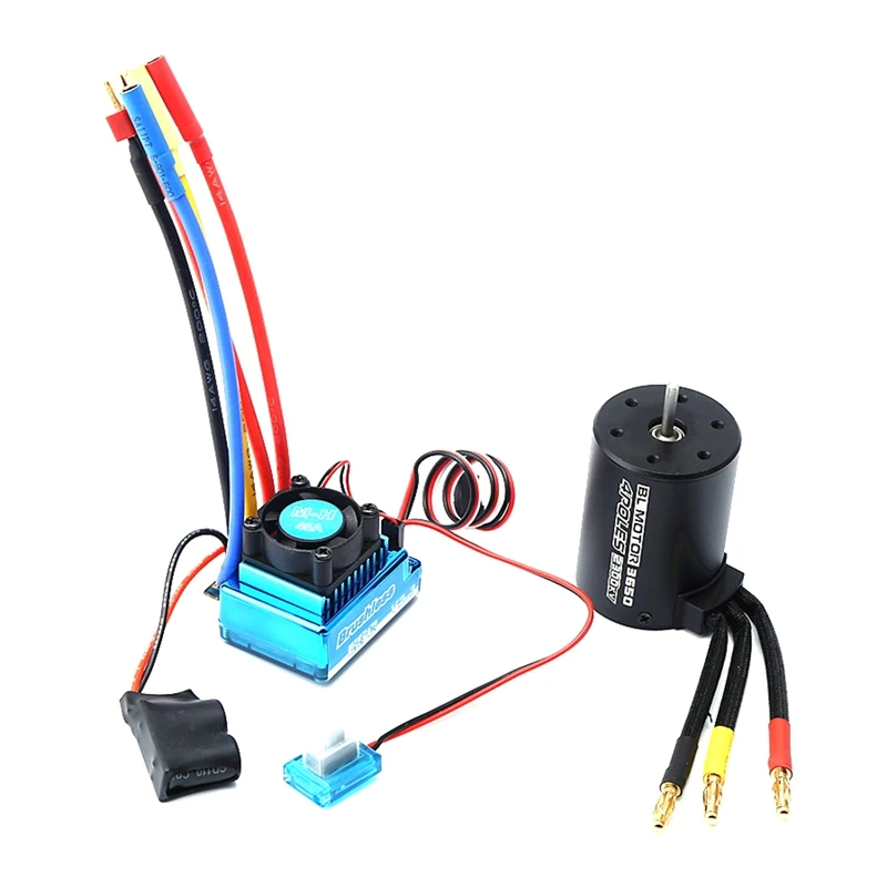 3650 2300KV бесщеточный двигатель и ESC Combo для 1:8/1:10 HSP HPI Wltoys Радиоуправляемая машина