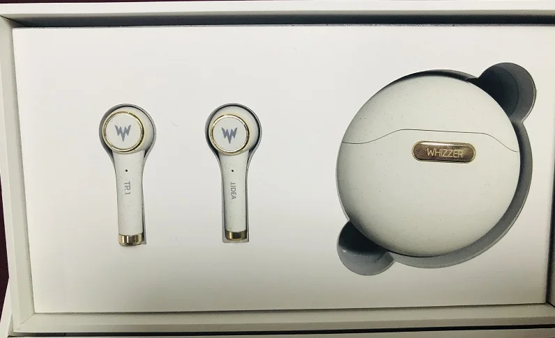 WHIZZER TP1S обновленные головные телефоны Bluetooth 5,0 наушники 3D стерео беспроводные наушники портативные IPX5 сенсорное управление - Цвет: Белый