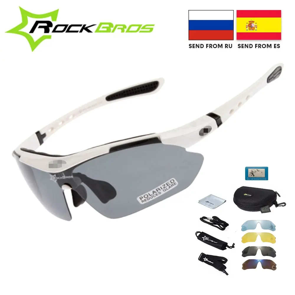 RockBros Polarized Cycling Glasses TR-90 PC Anti-sweat UV400 Sunglasses 