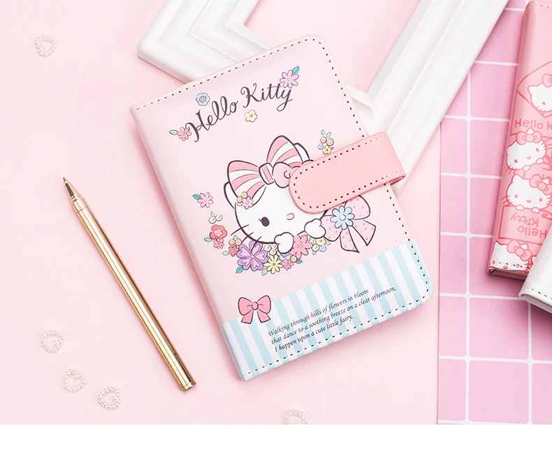 Hello Cartoon Cat A6 планировщик недатированный ежемесячный график страница+ точечная+ пустая бумага 128 листов