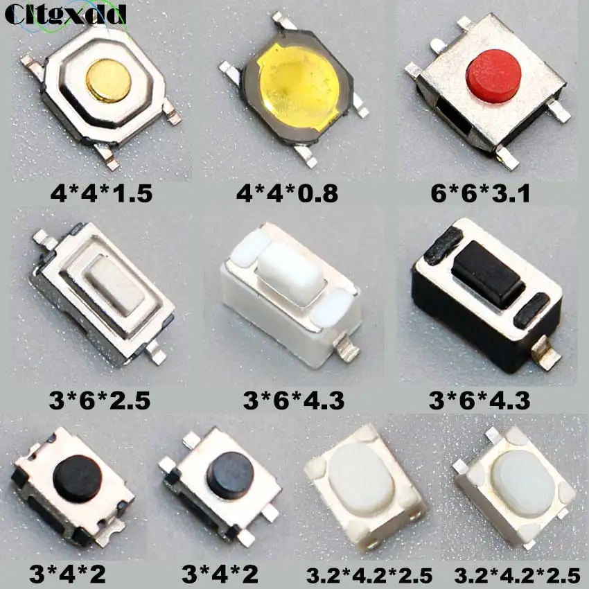 Push Button Switch push button switch 100pcs Car Remote Control Key Touch Switches For Hyundai Nissan Honda VW Toyota Kia Peugeot