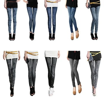 

Comfortable Skinny Pants Denim Leggings Women Fashion Sexy Women Jean Skinny Leggings Stretchy Slim Leggings