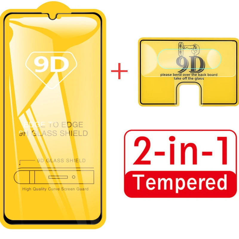 

2 in 1 Screen Protector Full Protective Glass For Huawei P30 lite P30 Back Camera Lens film Tempered Glass On For Huawei P20 Pro