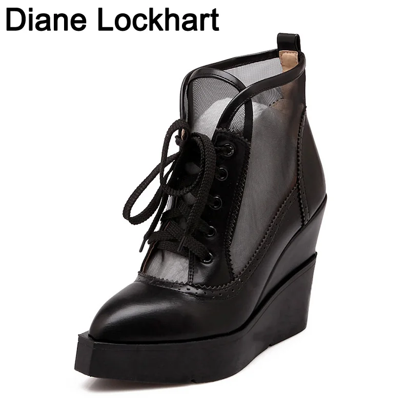 platform lace up loafers