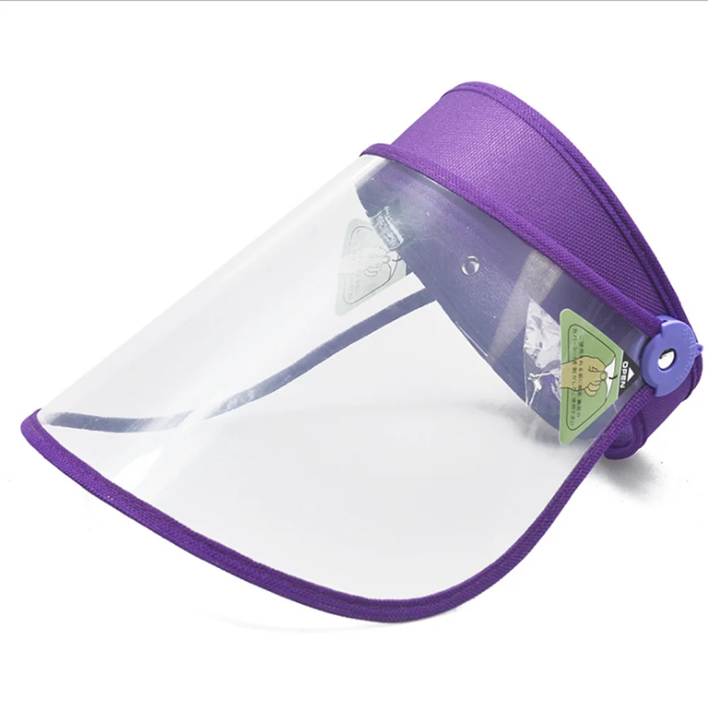 

Anti-spitting Virus Hat Dustproof Multi-function Hat Adjustable Protective with Fasten Band New Coronavirus(2019-nCOV) Purple