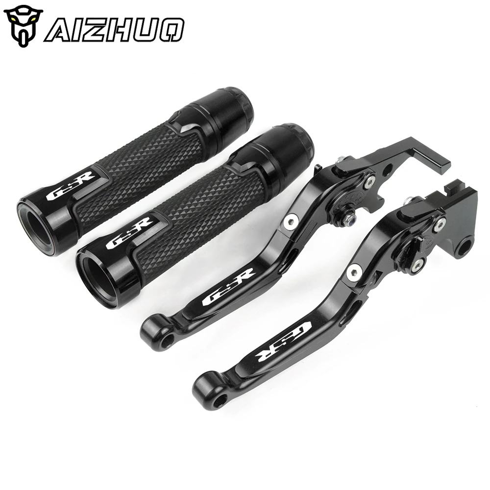 For SUZUKI GSR 400 2008-2012 GSR 600 2006-2011 GSR 750 2011- Motorycle Handle Grips Folding Extendable Brake Clutch Levers