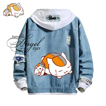 

Anime Natsume Takashi inherited "The Book of Friends"Madara Cosplay Denim Jacket Halloween Fashion Hooded