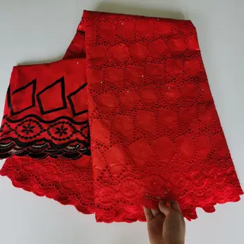 

bride riche bazin fabric 2020 high quality red bazin cottone lace tissu african 5+2 yards swiss bazin lace fabric for wedding