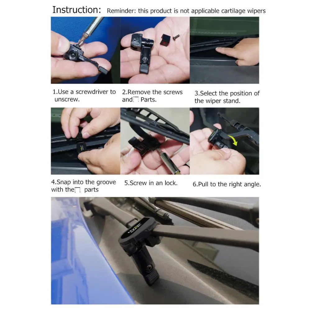 2pcs Car Windshield Wiper Stands Vehicles Wiper Holder Wiper