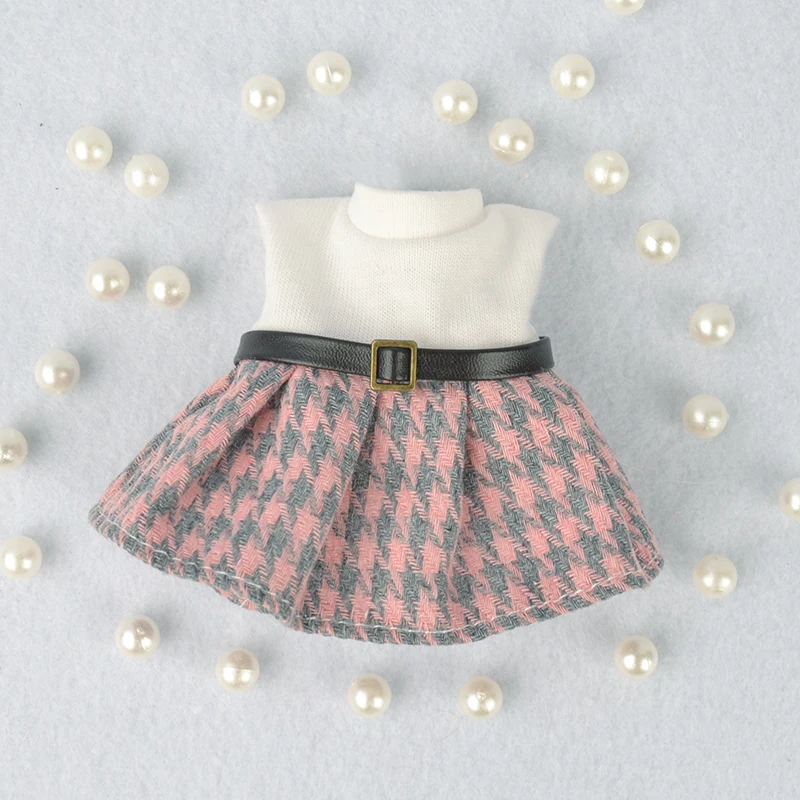 Doll Clothes 16 cm 6 inch Doll Bjd Clothes For Dolls Toys White Wedding Dress Spring Summer Winter Season Clothing Suit Furs For Girls 15cm doll clothes