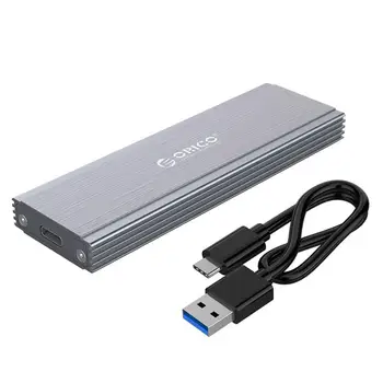 

ORICO PRM2F USB 3.1 Type-C Hard Disk Drive Case Box 5Gbps Aluminum Alloy M.2 SSD Enclosure for Windows MAC OS Linux PC