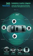 Универсальный Автомобильный видеорегистратор HD 3D 360 система объемного обзора вождение с системой панорамирования птичьего зрения 4 автомобильных камеры 1080P видеорегистратор ночное видение Универсальный Автомобильный видеорегистратор HD 3D 360 система объемного обзора вождение с системой панорамирования птичьего зрения 4 автомобильных камеры 1080P видеорегистратор ночное видение