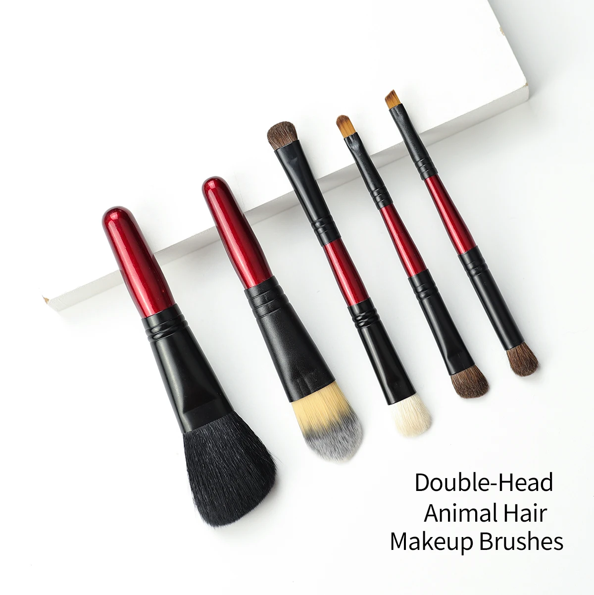 5 шт. набор кистей для макияжа двойная головка основа румяна тени век кисти губ