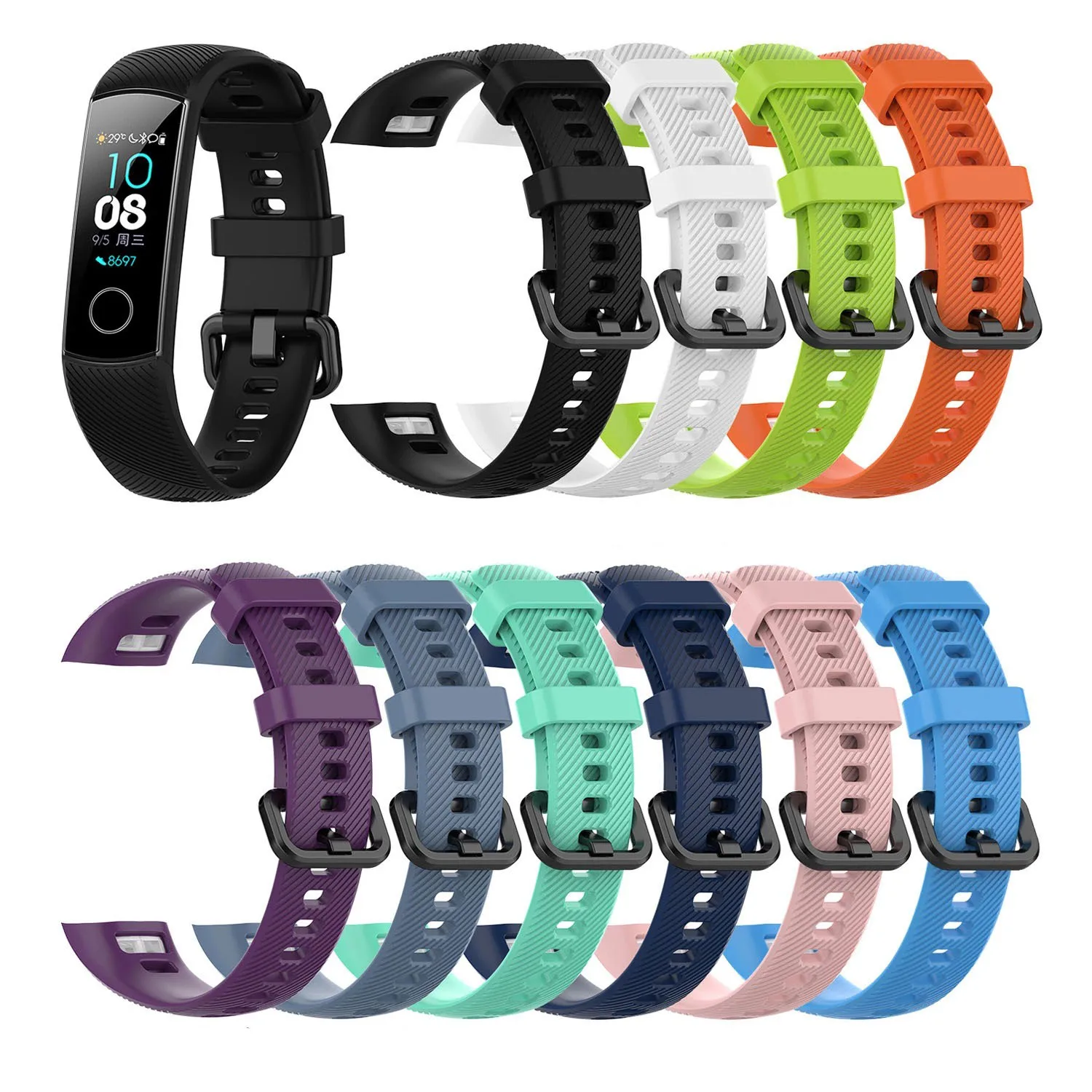

Strap For Huawei Honor Band 5i Soft Silicone Universal Colorful Sports Bracelet Replacement Watch Strap