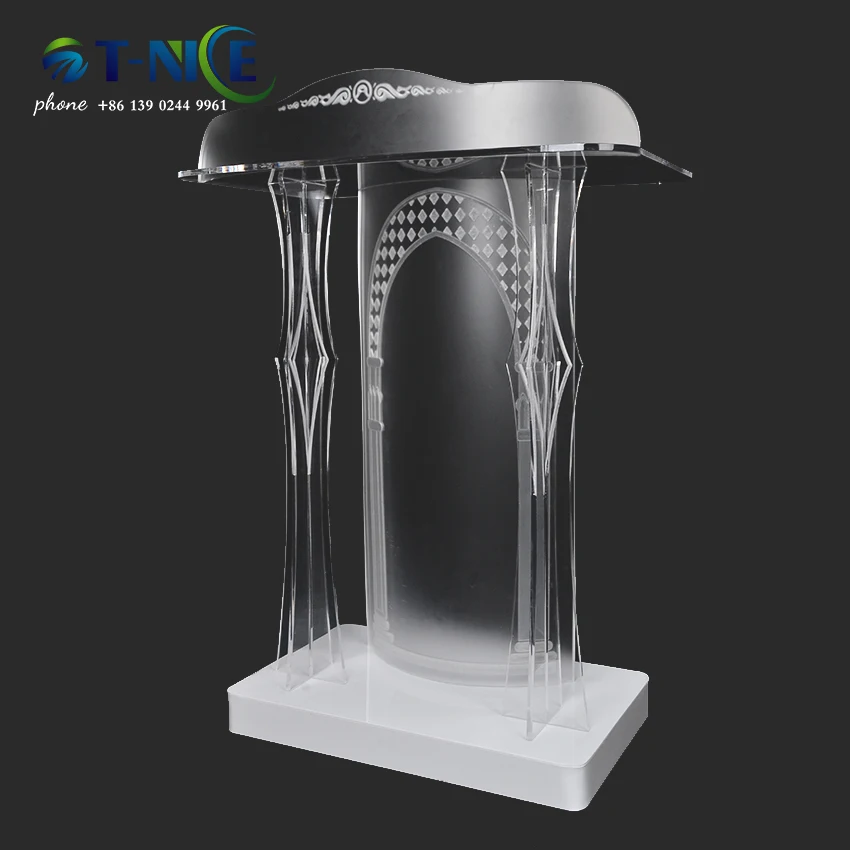 Popular Pulpit Cross Lectern Display Podium Conference Room Podium School Theatre Furniture Dais