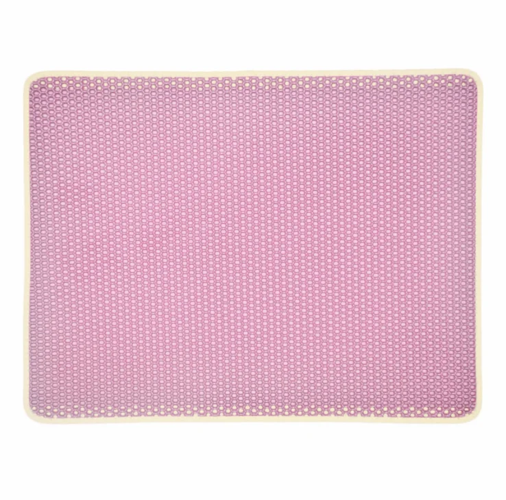 Pink Pet наполнитель для кошачьего туалета коврик двойной Слои EVA наполнитель для кошачьего туалета в охотничьем стиле очистить коврик Водонепроницаемый специальной нескользящей подошве ПЭТ подстилка коврик для кошки Слои - Цвет: Pink