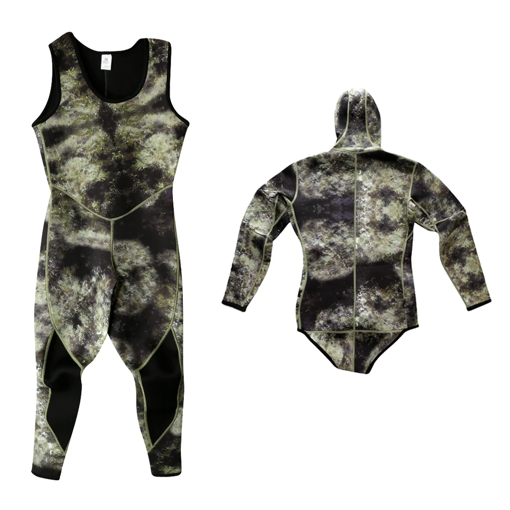 Men Diving Wetsuit Full Body Thermal Winter Surf Swim Kayak Jet Ski Hooded Suit Diving Men Wetsuit