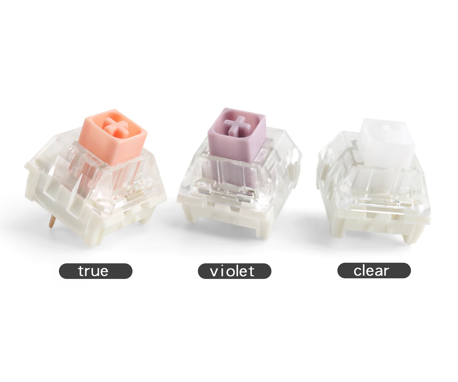 computer keypad Kailh Box Switch Input Club Hako Violet Clear True Mechanical Keyboard Switch Waterproof dustproof Soft tactile Type 3pin computer keypad