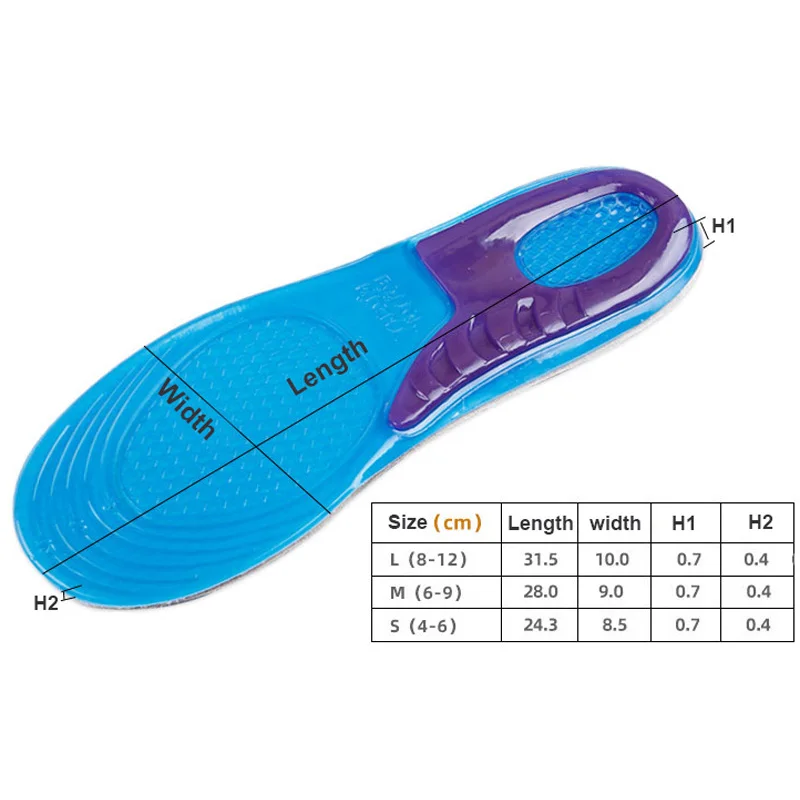 HOMENATUR Plantillas Gel Hombre Trabajo Mujer - PU - Uso Diario Calzado  Deportivo - Diseño Transpirable - Cuidado de Pies - Silicona Foam Memory  Alivio Taloneras - Padel Ciclismo (43-44) : : Moda