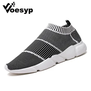 

Loafers Men Casual Shoes Fashion Sneakers Slip on Trainers Sock Shoes Breathable Light Sneaker Mesh Shoe Zapatillas Hombre