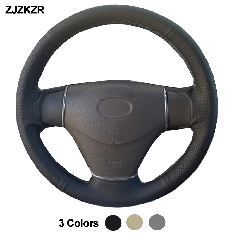 Автомобильный чехол на руль для Hyundai Getz (Facelift) 2005 2011 Accent 2006 2009 2010 Kia Rio Rio5 Stuurhoes|Чехлы