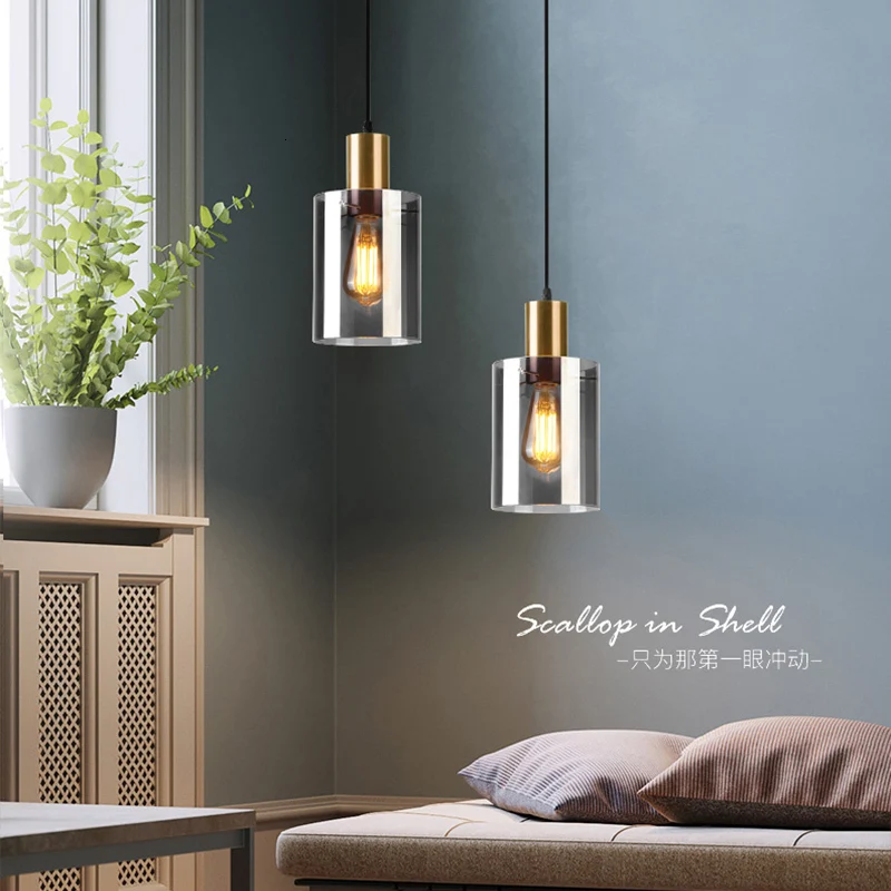 

modern hanging lamp crystal LED pendant lights Home Decoration E27 Light Fixture restaurant lustre pendente luminaire