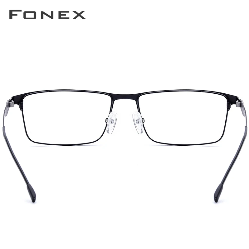 Очки мужские безвинтовые FONEX из сплава|titanium glasses frame|titanium frame menframes men |
