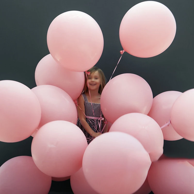 5 &quot10&quot 12 &quot18&quot 36 &quotматовый чистый розовый шар Baby Shower круглый искусство Форма